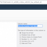 SharePoint List Field Name creation dialog - the internal names for created fields are generated from the display name, and often end up being quite messy!