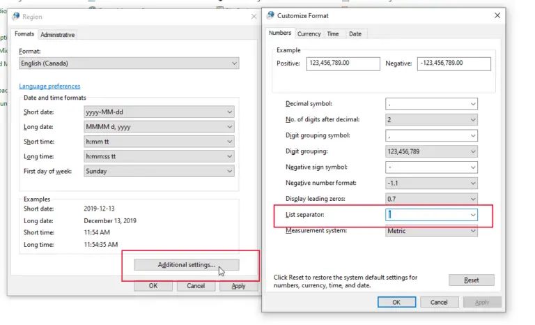 How to change Excel CSV delimiter?